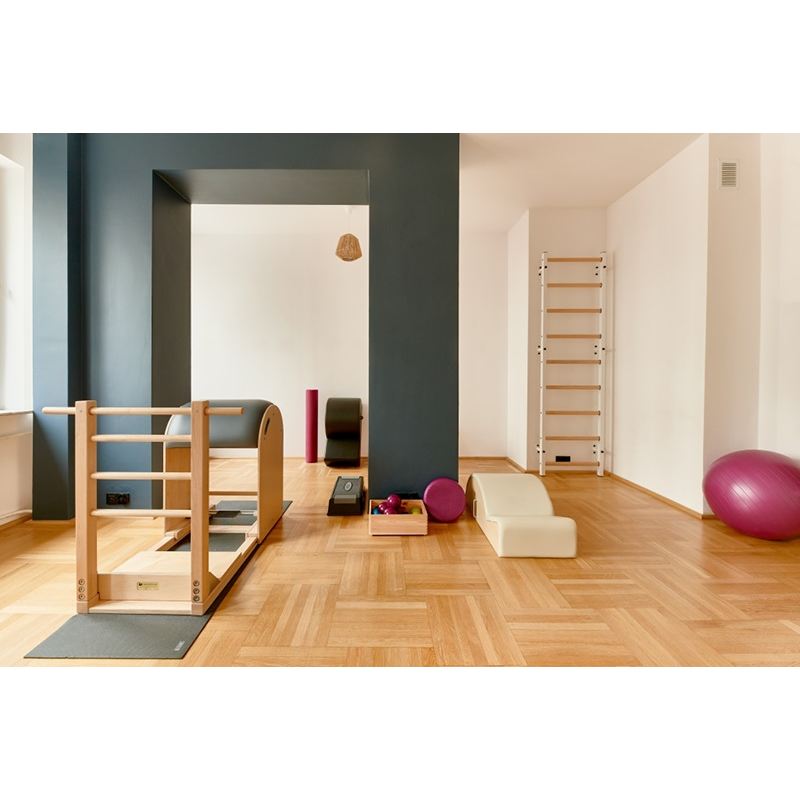 BenchK Wall Bars 700 – white wall bars installed in a room