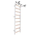 BenchK Wall Bars 721 – white 721 wall bars with fixed six-grip steel pull-up bar