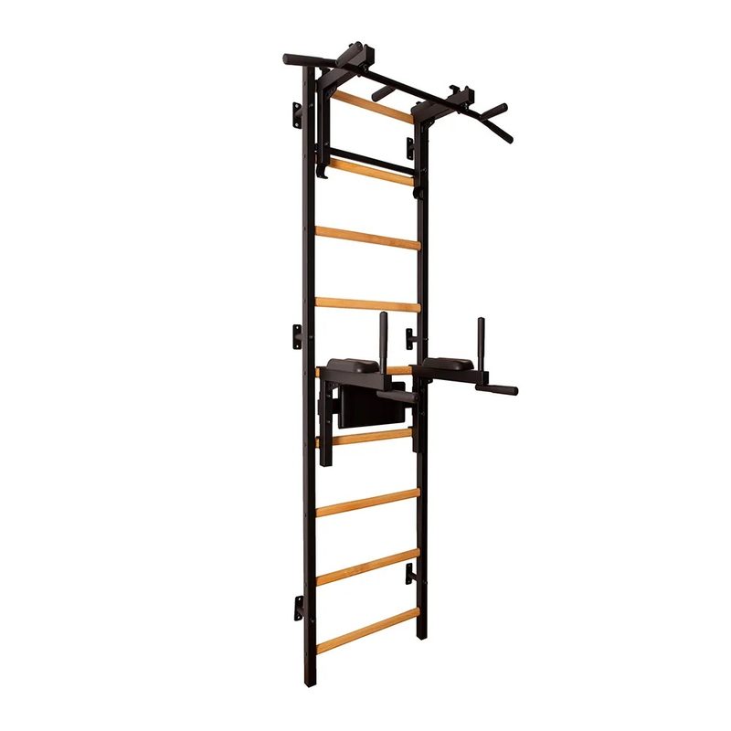 BenchK Wall Bars 732 – black wall bars with training attachments