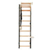 BenchK Wall Bars & Gymnastics Set 711 – black wall bars with gymnastics rings installed