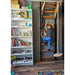 BenchK Wall Bars & Gymnastics Set 711 – child climbing the black nine-rung wall bars beside a bookcase, with wooden pull-up bar, A076 rings and rope swing