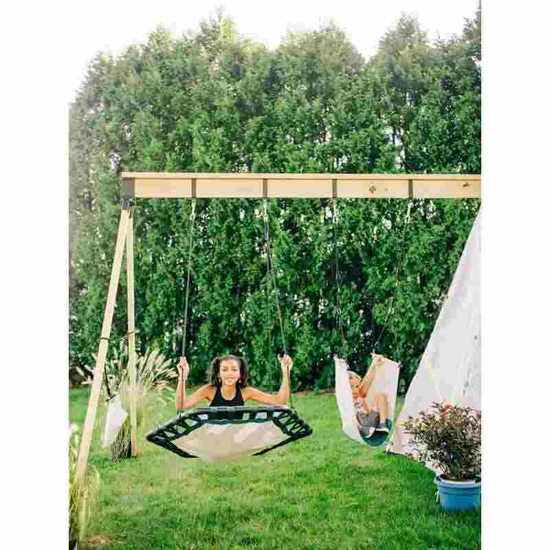 Bijou Kubix Swing in backyard play