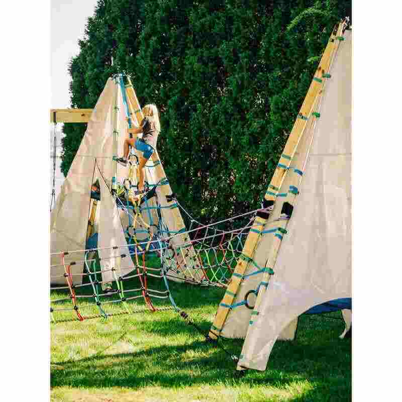 Bijou Clamber Panel on an outdoor play structure