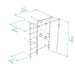 Brainrich Kids W3 Wall Mounted Play Gym Dimensions