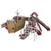 buccaneer pirate ship outdoor playset ash wood red front