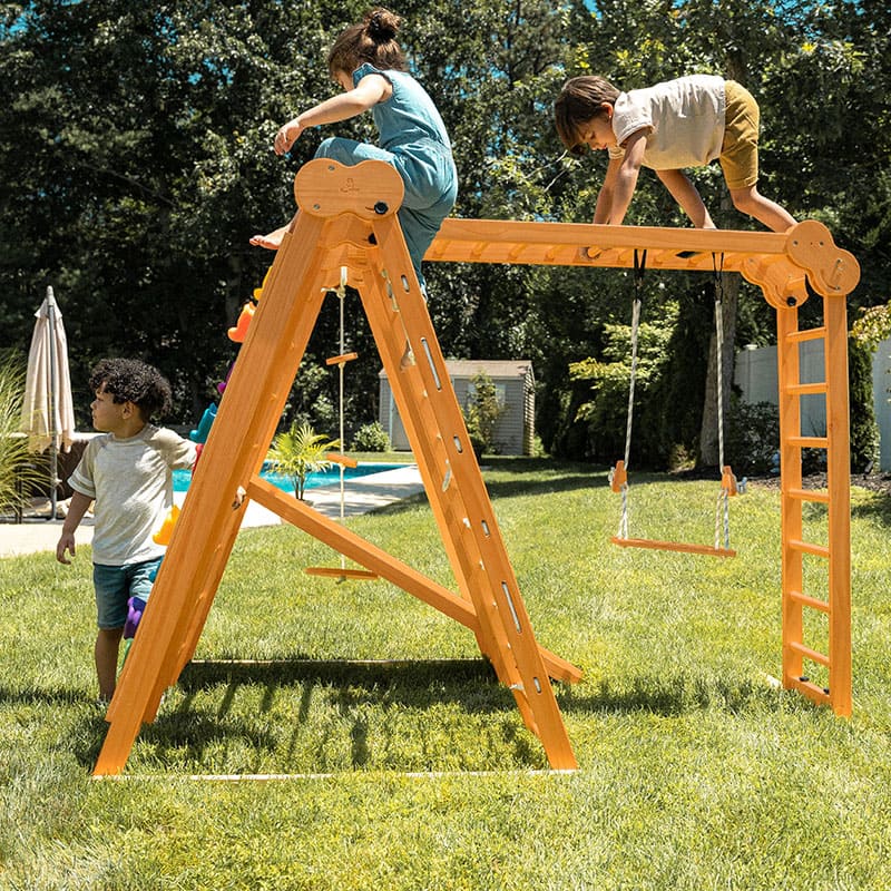 chestnut_outdoor_and_indoor_8_in_1_jungle_gym_for_toddlers_playset_kids_hanging_side_view