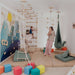 Children's Home Gym – kids using wall bars in the Alaska playroom