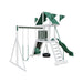 climber 35 vinyl swing set white green front left