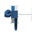 climber 55 turbo deluxe vinyl swing set white blue top