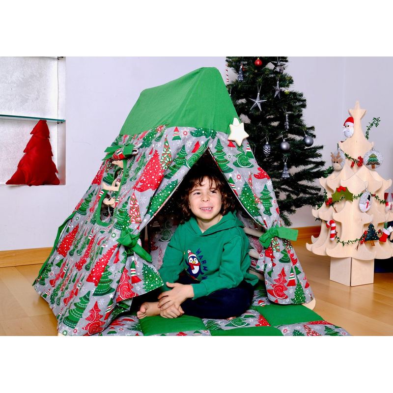 climbing triangle with boy and a christmas cover