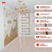 Wood and Hearts Climbing Wall Playground – mountain playroom with supplier feature labels