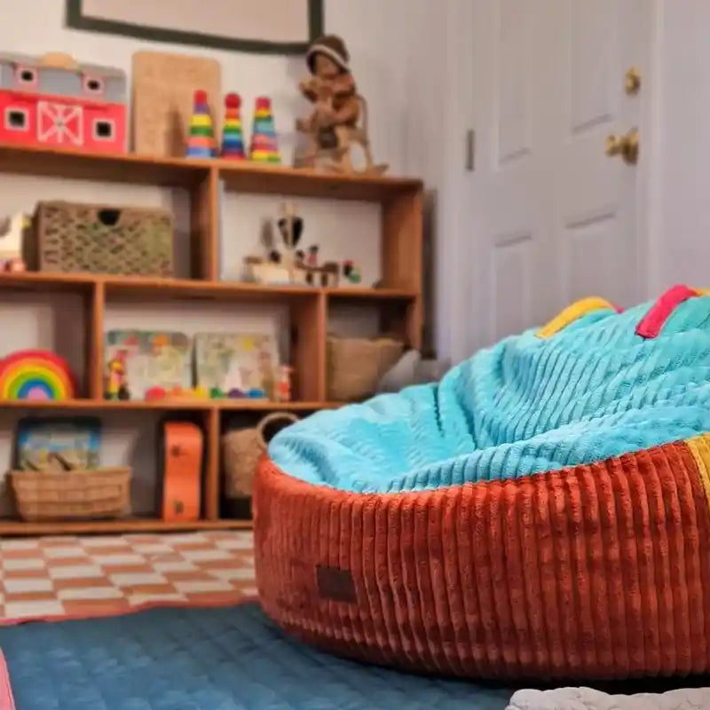 CordaRoy's Bambino Kids Chair – Rainbow chair lifestyle view