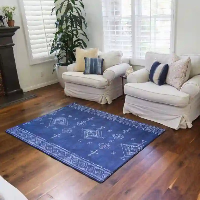 Dakota Blue Shwally Playmat displayed on a wooden floor