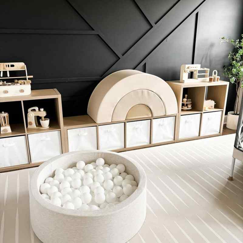 Eeveve lucio linen double sided playmat in a play room 