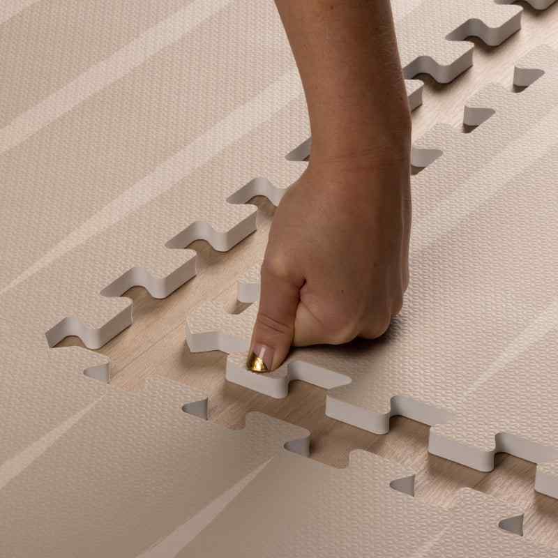 eeveve lucio linen double sided play mat depth