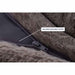 Cloud Comfort Bean Bag (Double) – Grey faux fur corduroy cover zipper detail