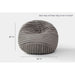Cloud Comfort Bean Bag (Small) – Grey chair showing 36 inch diameter and 32 inch height