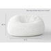 Cloud Comfort Bean Bag (Standard) – Cream chair showing 51 inch diameter and 30 inch height