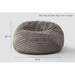 Cloud Comfort Bean Bag (Standard) – Grey chair showing 51 inch diameter and 30 inch height