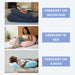 Crescent Backrest – examples of backrest use on a Moon Pod, bed and sofa