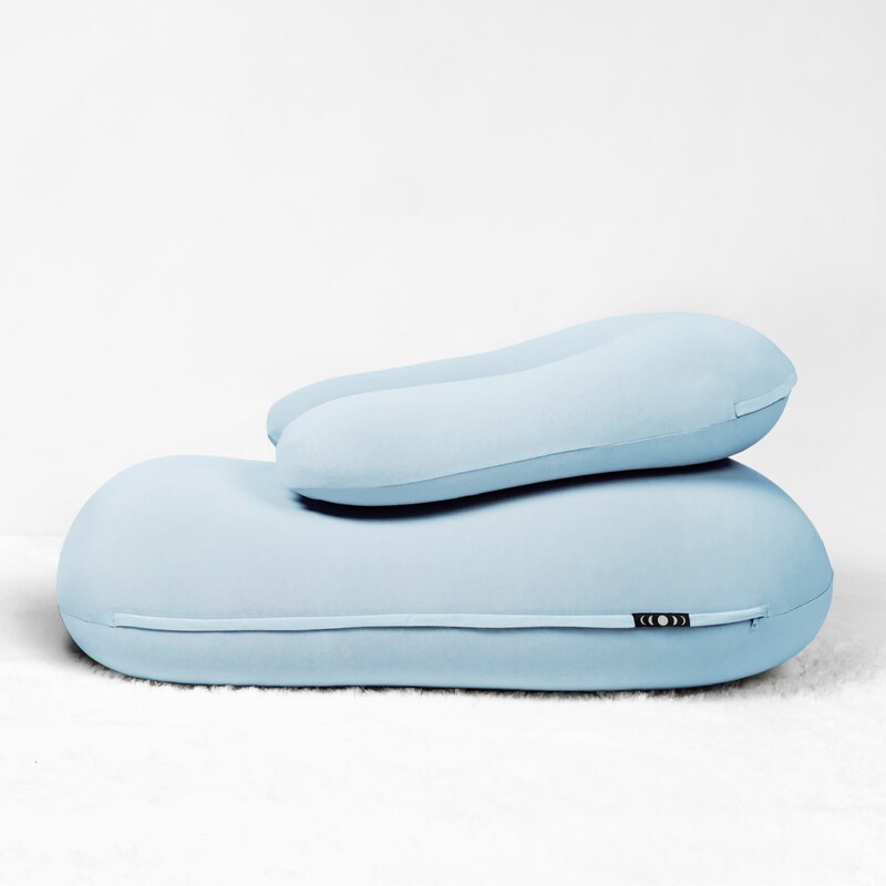 Crescent Backrest – Neptune Blue backrest resting on a separately sold seat