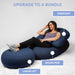 Crescent Backrest – Moon Indigo accessory setup with separately sold seat and footrest