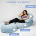 Crescent Backrest – Neptune Blue accessory setup with separately sold seat and footrest