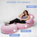 Crescent Backrest – Rose Quartz accessory setup with separately sold seat and footrest