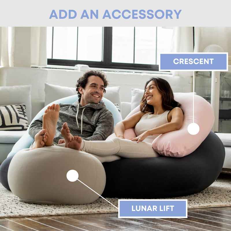 Double Moon Pod – optional Crescent Backrests and Lunar Lift Footrest sold separately
