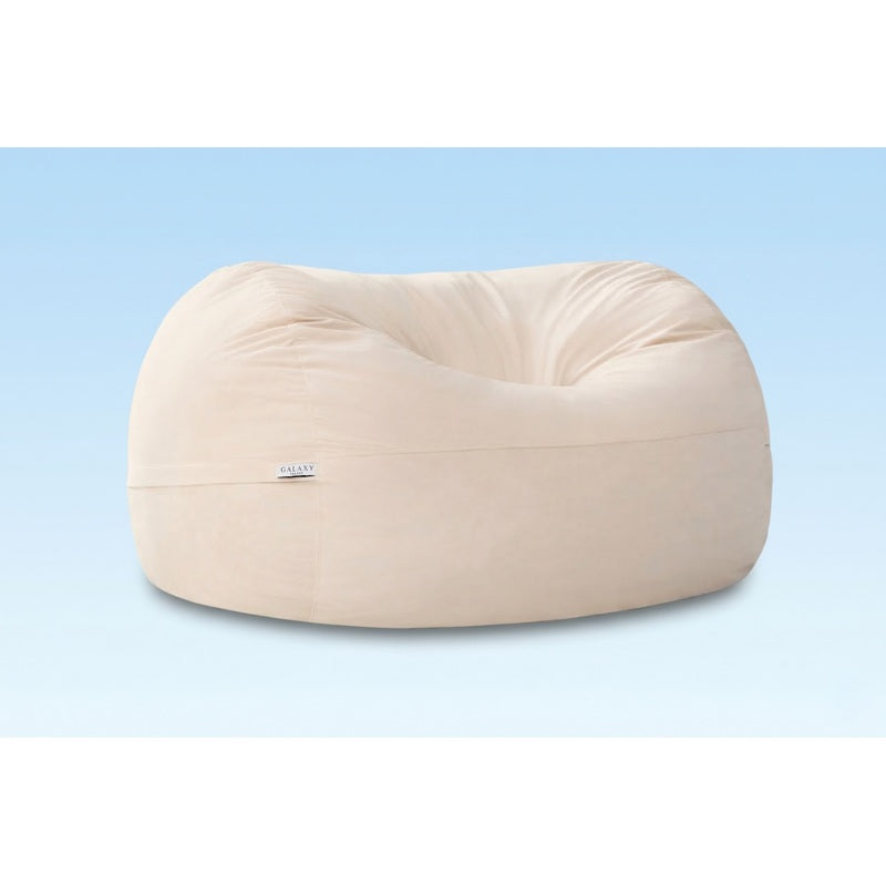 Cloud Comfort Bean Bag (Double) – Tan matte velvet front view