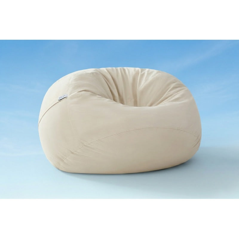 Cloud Comfort Bean Bag (Standard) – Tan matte velvet front view
