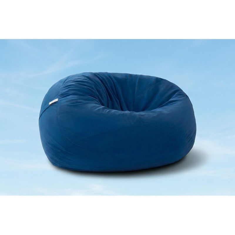 Cloud Comfort Bean Bag (Standard) – Navy matte velvet front view