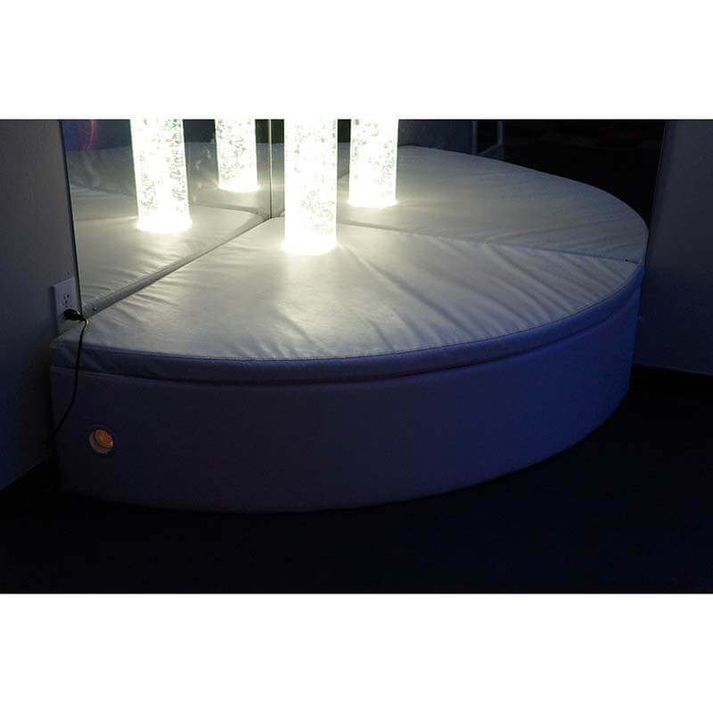 Large Experia Curved Bubble Tube Platform angled view