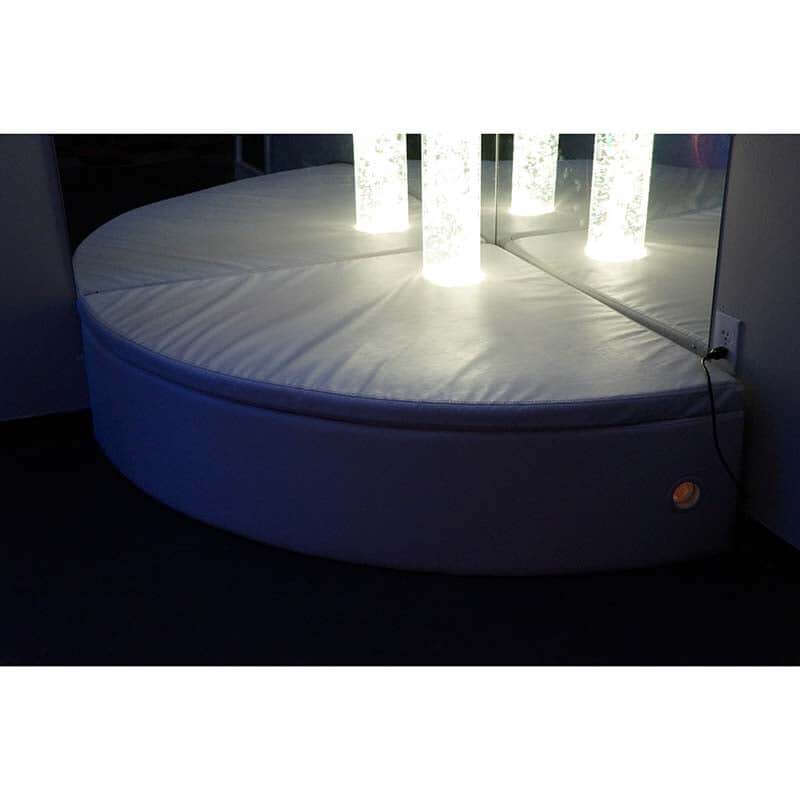 Large Experia Curved Bubble Tube Platform in white