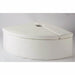 Medium Experia Curved Bubble Tube Platform in white