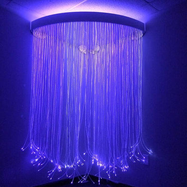 Experia Fiber Optic Sensory Light Corner Shower glowing purple