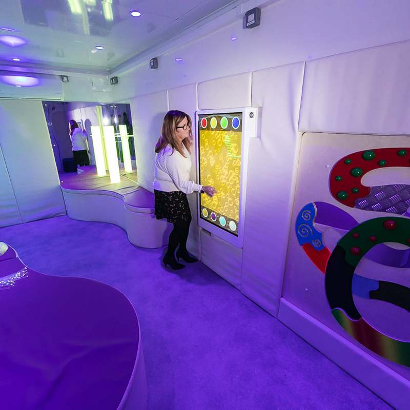 Experia IntelliTouch Bubble Wall Panel – sensory room installation
