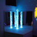 Experia Interactive LED Bubble Tube Corner glowing sky blue