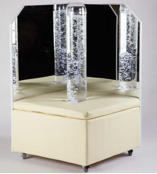 Experia Portable LED Bubble Tube Corner with bubble tube lights turned off