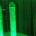 Close-up of Experia Sensory Cocoon with green illuminated bubble tube