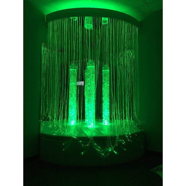 Experia Sensory Cocoon with green bubble tube and fiber optic lighting