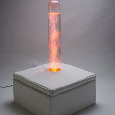 Experia Square Bubble Tube Platform shown with a sensory bubble tube