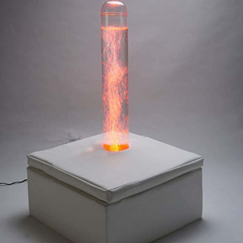 Experia Square Bubble Tube Platform shown with a sensory bubble tube