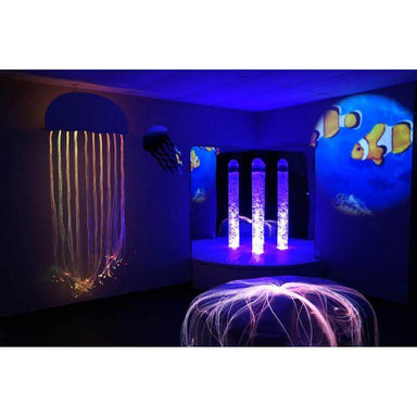 Experia Underwater Adventure Sensory Room Bundle with purple bubble tube