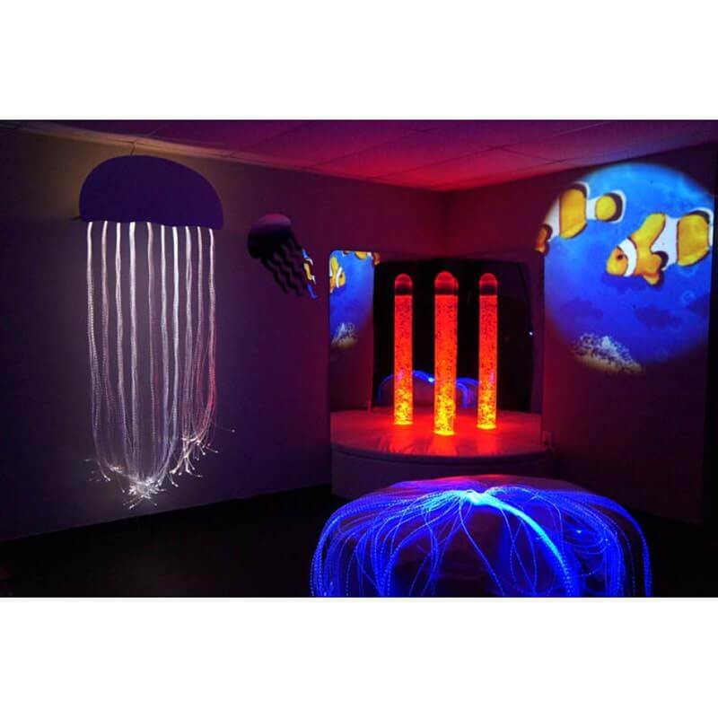 Experia Underwater Adventure Sensory Room Bundle with red bubble tube