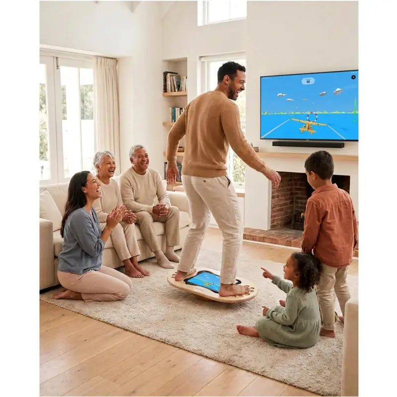 Flexyboard™ – family watching a player use the board