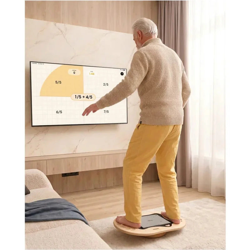 Flexyboard™ – adult balancing while viewing a television