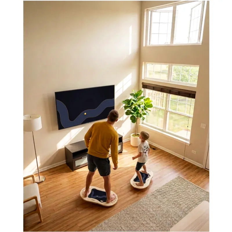 Flexyboard™ – two children using boards in front of a television