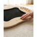 Flexyboard™ – close-up of the wooden edge and device pouch