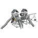 fortress amish made playset with fort ash wood gray front left